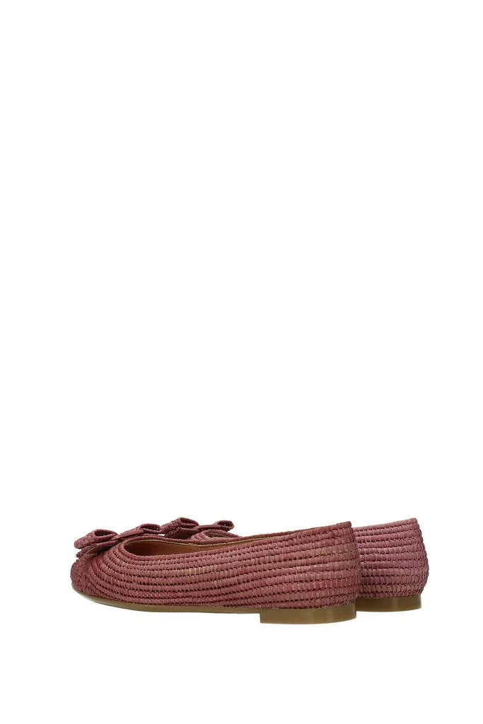 商品Salvatore Ferragamo|Ballet flats varina Raffia Pink Desert Rose,价格¥2560,第4张图片详细描述
