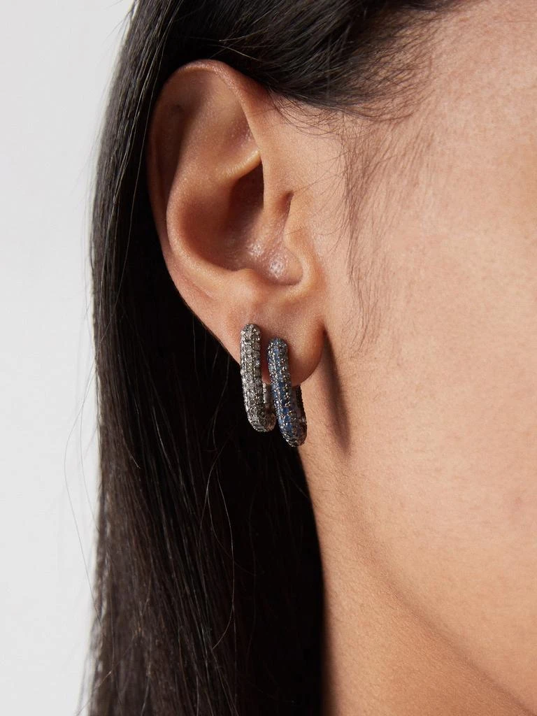 商品Selim Mouzannar|Link sapphire & sterling-silver single earring,价格¥14274,第2张图片详细描述
