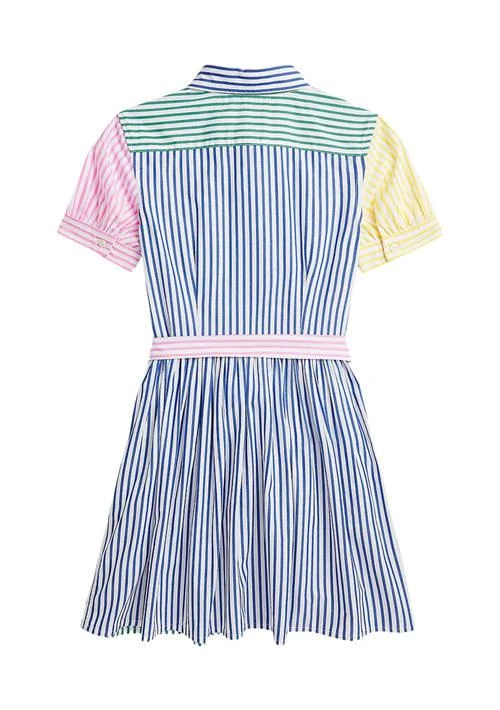 商品Ralph Lauren|Lauren Childrenswear Girls 7 16 Striped Cotton Fun Shirtdress,价格¥285,第2张图片详细描述