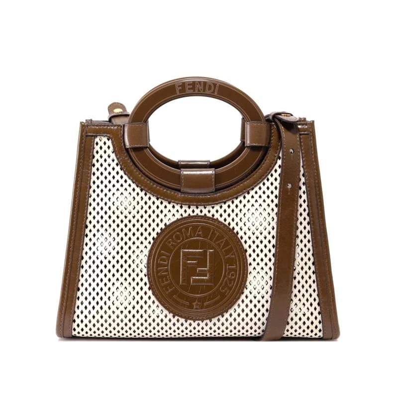 商品[国内直发] Fendi|芬迪 FENDI 奢侈品 女士中号灰色皮革单肩包斜挎包,价格¥11022,第1张图片详细描述