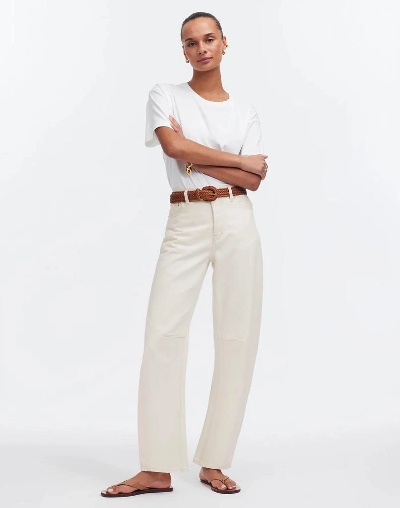 商品Madewell|The Darted Barrel-Leg Jean,价格¥1094,第1张图片