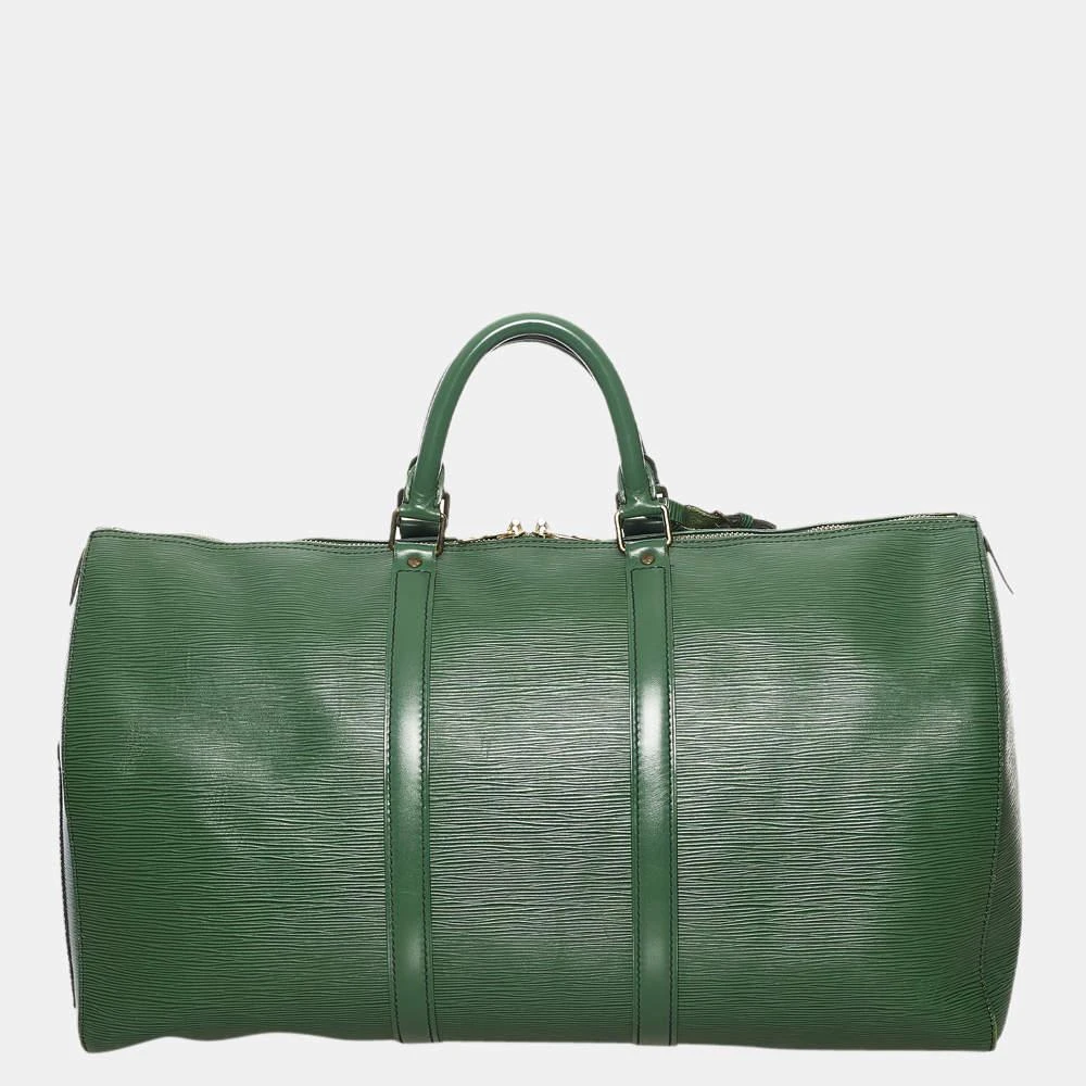 商品[二手商品] Louis Vuitton|Louis Vuitton Green Epi Keepall 50,价格¥6369,第3张图片详细描述