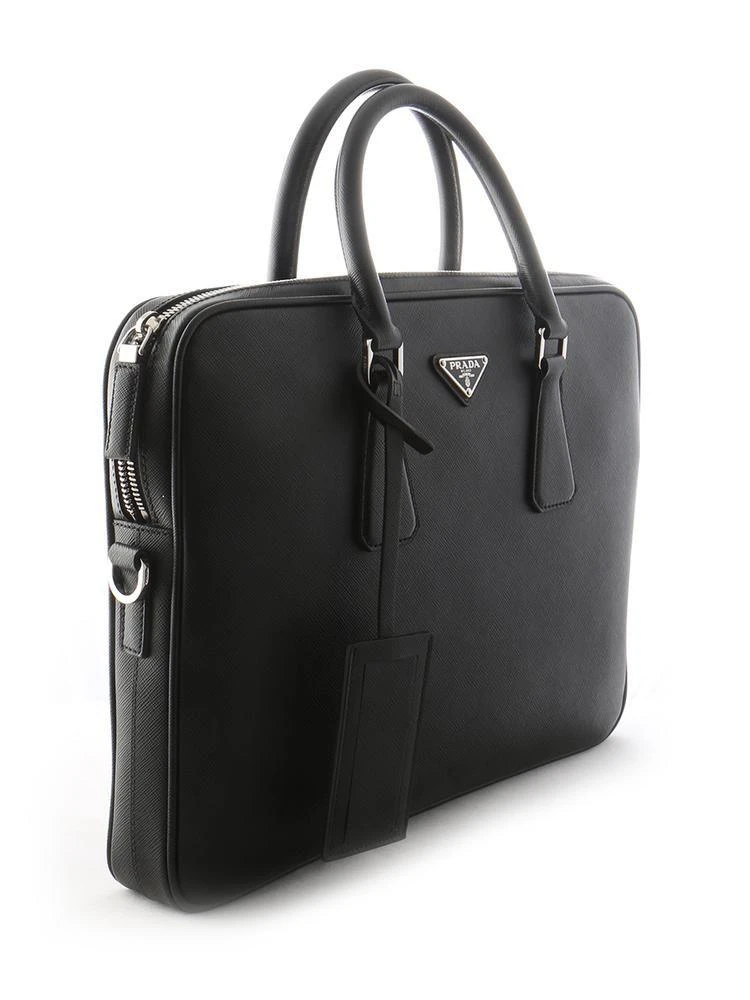 商品Prada|Prada Logo Plaque Laptop Bag,价格¥28571,第3张图片详细描述