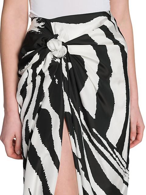Zebra-Print Parachute Skirt商品第6张图片规格展示