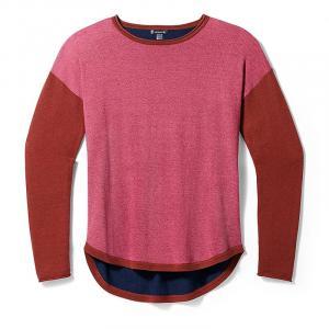 商品SmartWool|Smartwool - Womens Shadow Pine Colorblock Sweater - MD Pecan Brown/Pink Marl,价格¥787,第1张图片