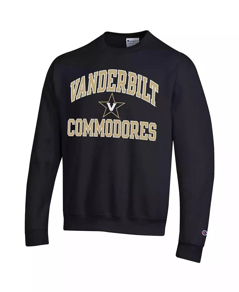 商品CHAMPION|Men's Black Vanderbilt Commodores High Motor Pullover Sweatshirt,价格¥307,第3张图片详细描述