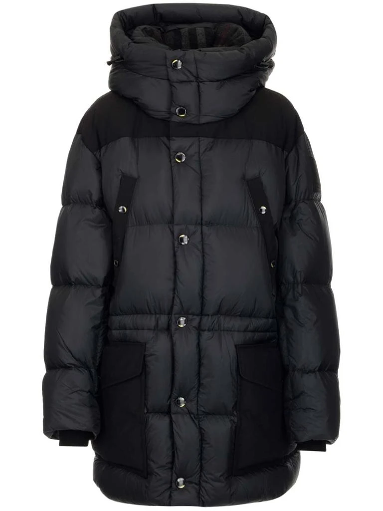 商品Burberry|Burberry Logo Appliqué Buttoned Puffer Coat,价格¥6794,第1张图片详细描述