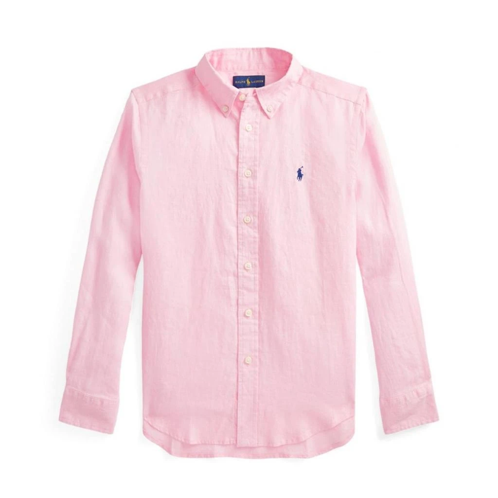 商品Ralph Lauren|Ralph Lauren Kids Logo Embroidered Long Sleeved Shirt,价格¥710,第1张图片