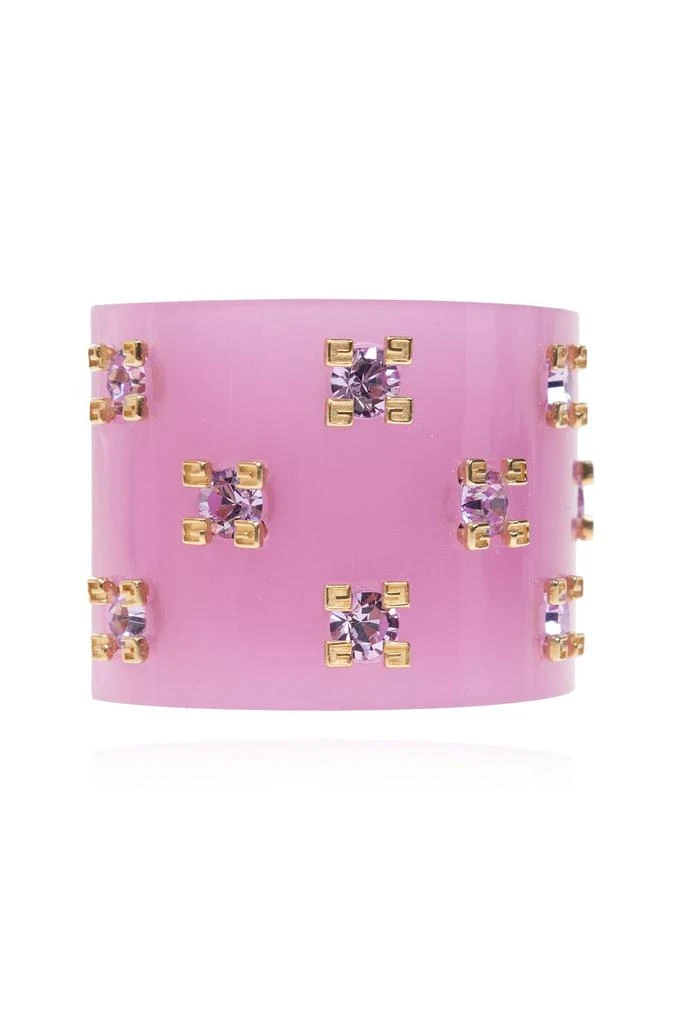 商品Givenchy|Givenchy 4G Motif Crystals-Embellished Cuff Bracelet,价格¥2751,第2张图片详细描述