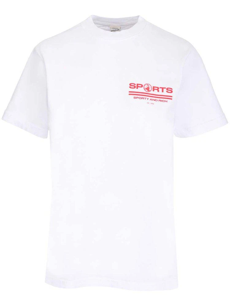 商品Sporty & Rich|Sporty & Rich Sports Printed T-Shirt,价格¥400,第1张图片