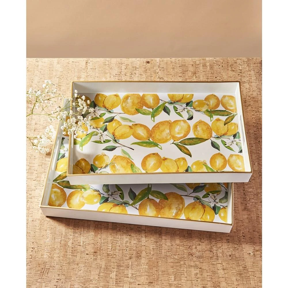 商品American Atelier|Lemon Branches Trays Set, 2 Piece,价格¥151,第3张图片详细描述