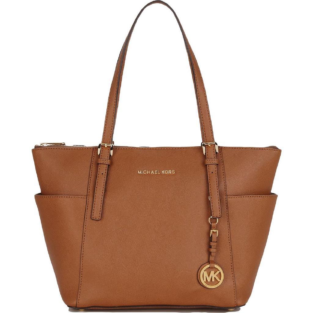 商品Michael Kors|MICHAEL Michael Kors Jet Set Saffiano Leather Signature Large Tote Handbag,价格¥1250,第4张图片详细描述