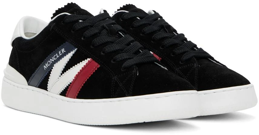 商品Moncler|Black Monaco M Low Top Sneakers,价格¥4605,第4张图片详细描述