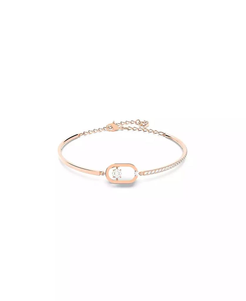 商品Swarovski|Sparkling Dance Oval Round Cut Rose Gold Tone Plated Bracelet,价格¥886,第1张图片