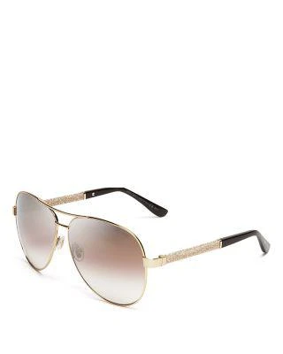 商品Jimmy Choo|飞行员太阳镜, 61mm,价格¥3101,第3张图片详细描述