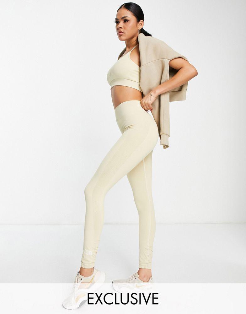 商品The North Face|The North Face Seamless leggings in beige Exclusive at ASOS,价格¥537,第1张图片