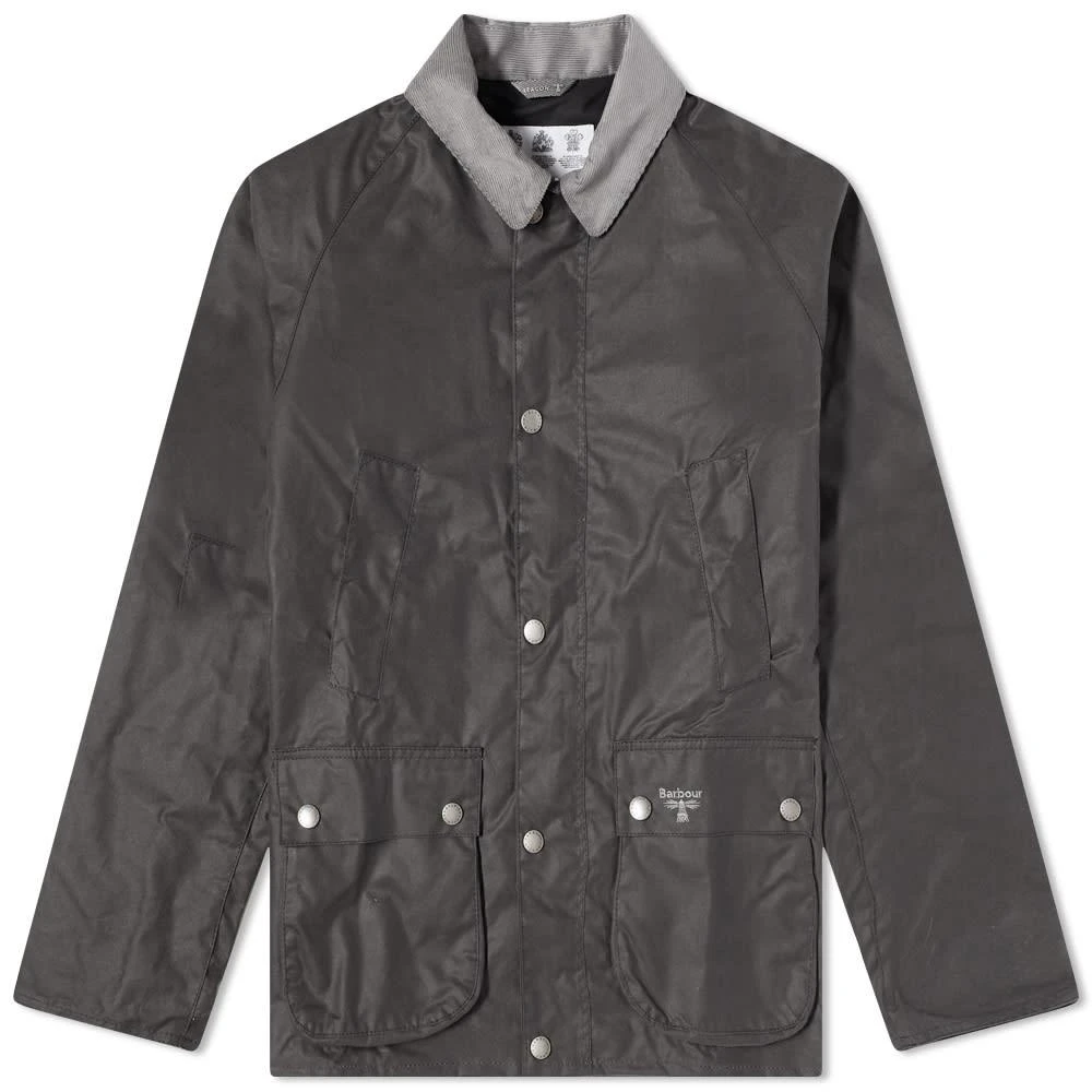 商品Barbour|Barbour Beacon Contrast Collar Bedale Wax Jacket,价格¥1165,第1张图片