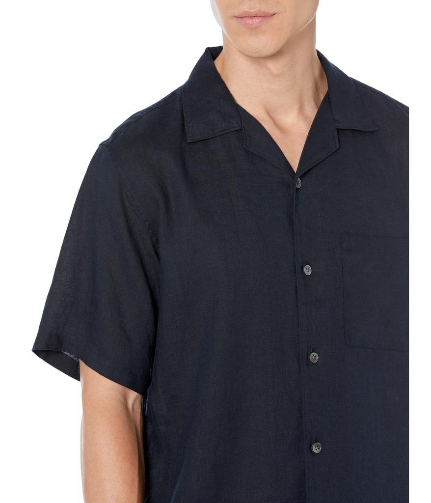 商品Theory|Noll Short Sleeve Cc Nt Summer Linen Shirting 3,价格¥485-¥681,第5张图片详细描述