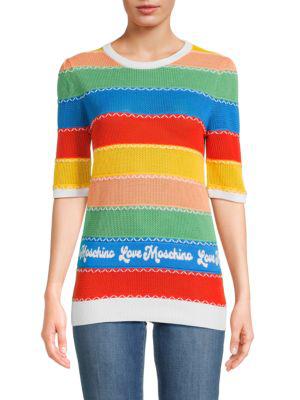 ​Stripe Embroidered Sweater商品第1张图片规格展示