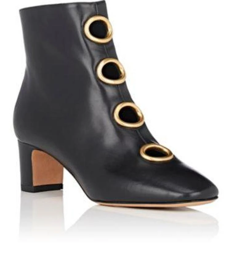 商品Valentino|Ornament-Embellished Leather Ankle Boots,价格¥11863,第2张图片详细描述