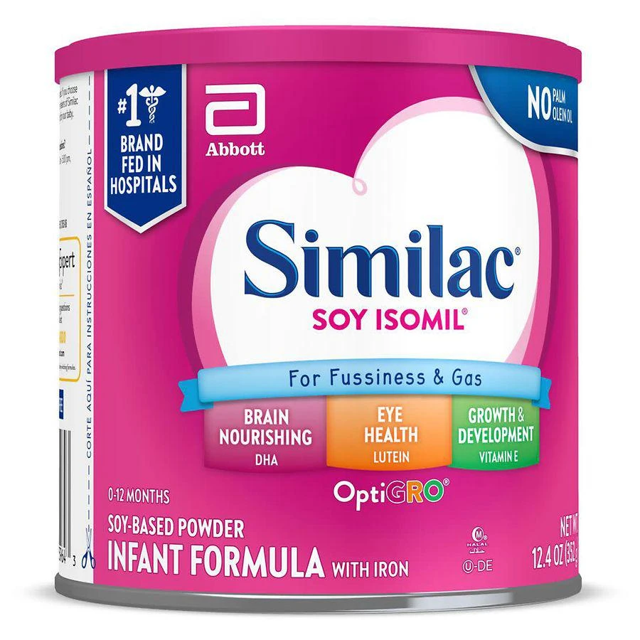 Similac Soy Isomil 无乳糖大豆配方婴儿奶粉1段 352g 商品