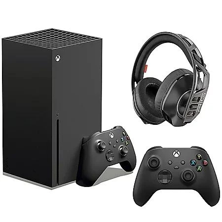 商品Microsoft|微软 XBOX Series X主机+无线手柄+Rig 700 HX无线耳机 组合包,价格¥5291,第1张图片