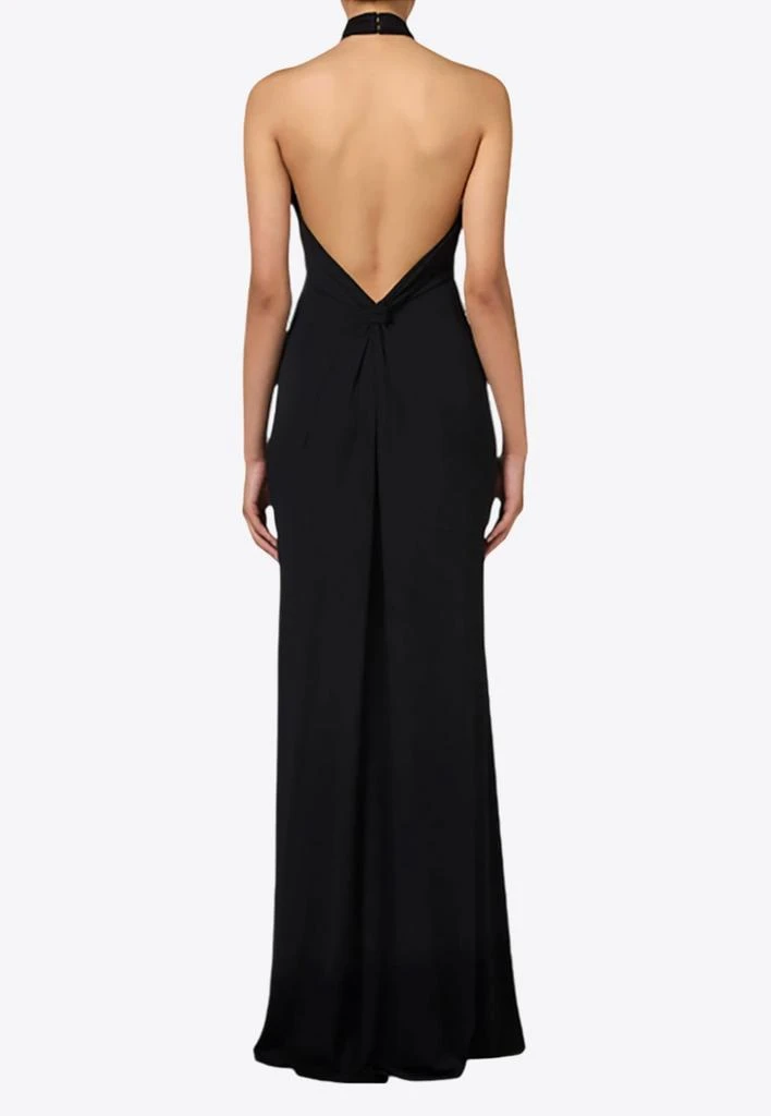 商品ELISABETTA FRANCHI|Red Carpet Halterneck Gown,价格¥6261,第2张图片详细描述