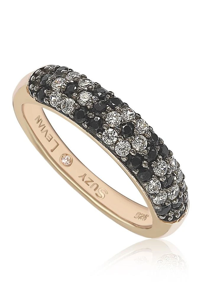 商品Suzy Levian|3-Row Pavé Cubic Zirconia Eternity Band Ring,价格¥1013,第1张图片