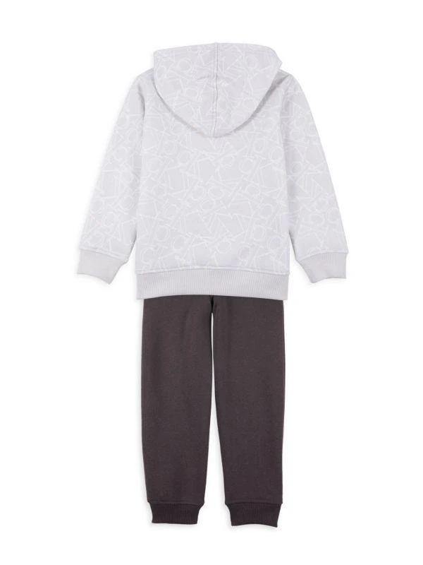 商品Calvin Klein|Little Boy’s 2-Piece Logo Hoodie & Joggers Set,价格¥161,第2张图片详细描述