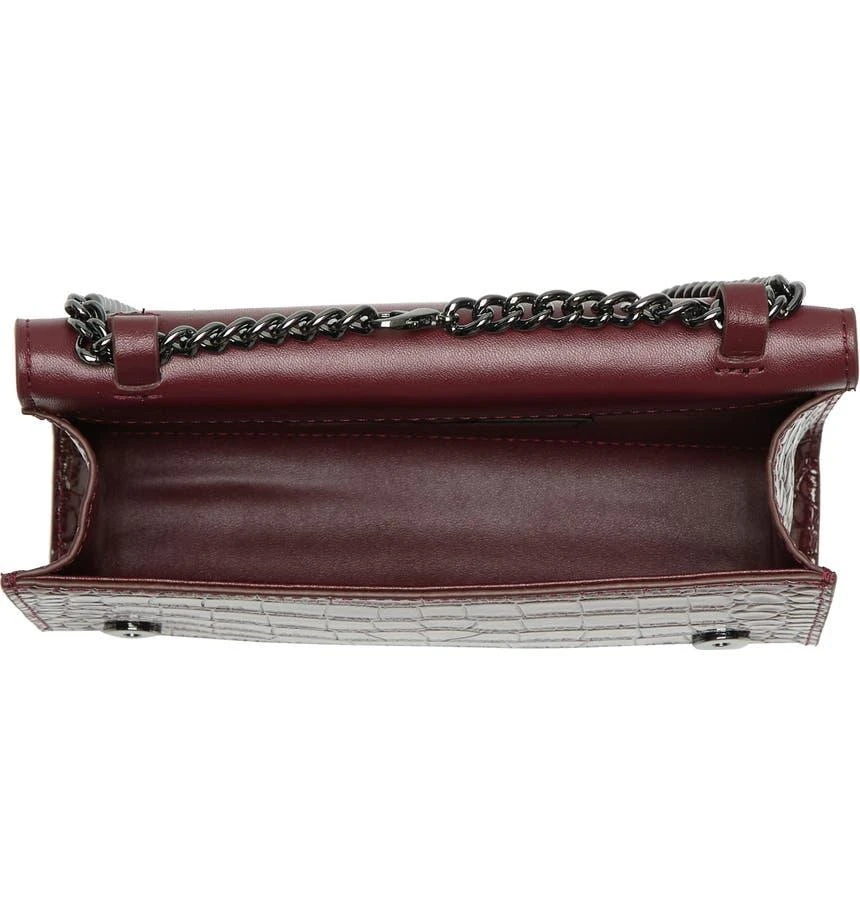 商品Kurt Geiger|Shoreditch Croc Embossed Leather Shoulder Bag,价格¥1051,第5张图片详细描述