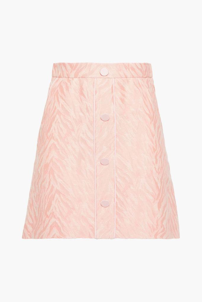 Zeby cotton-blend jacquard mini skirt商品第1张图片规格展示