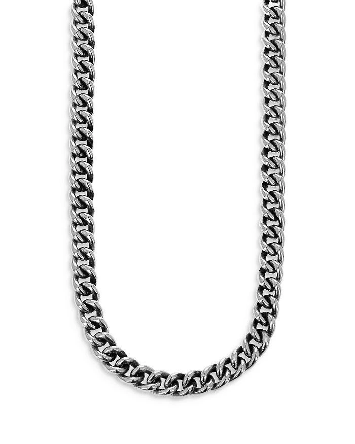 商品King Baby|Sterling Silver Men's Curb Link Chain Necklace, 24",价格¥9378,第1张图片详细描述