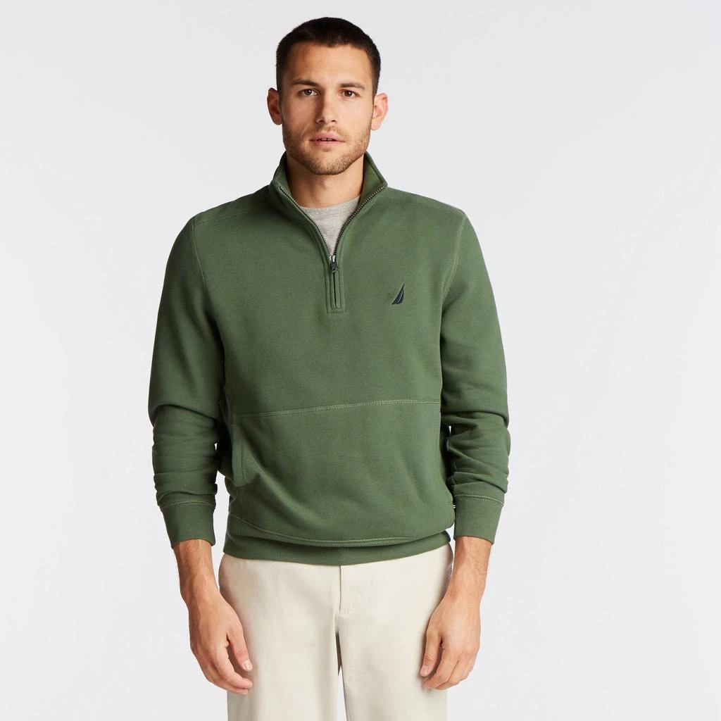 商品Nautica|Mens Big & Tall Quarter Zip Fleece Pullover,价格¥120,第4张图片详细描述