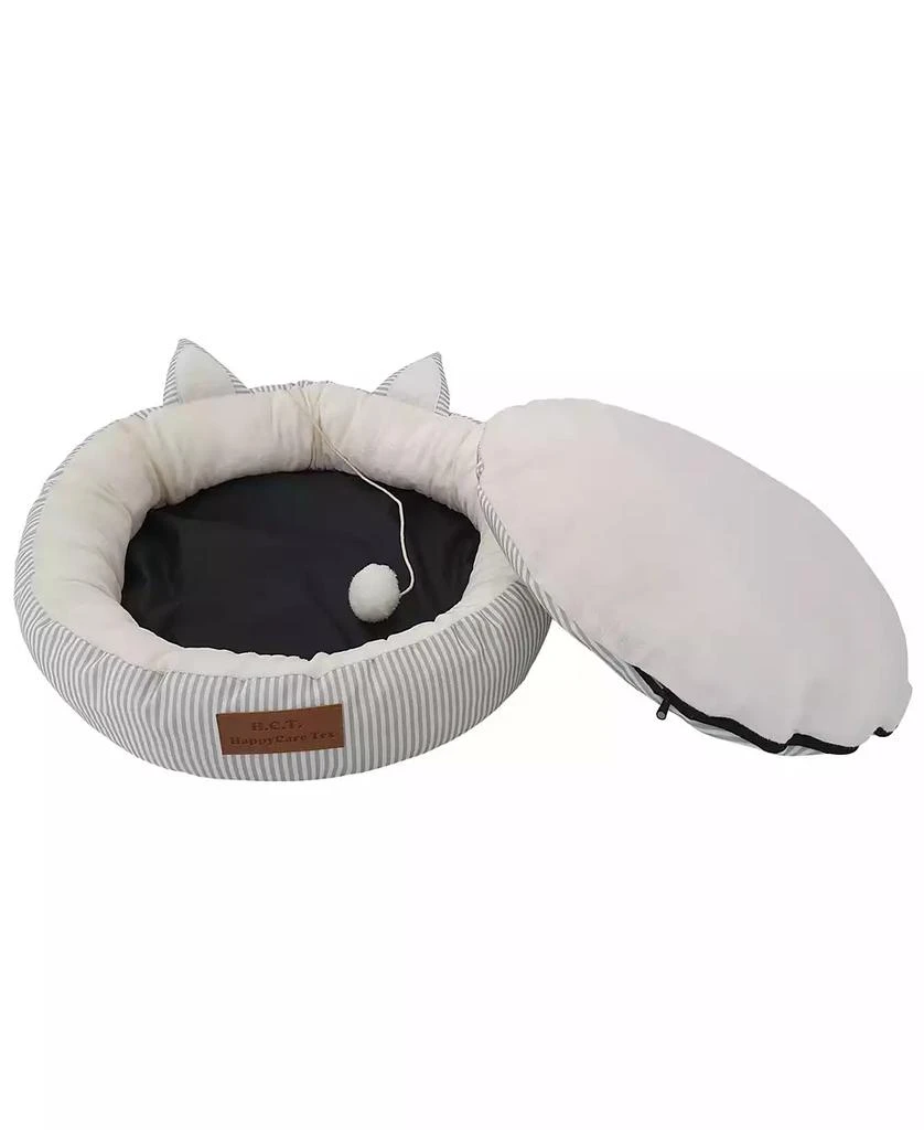 商品Macy's|Canvas Round Cat Bed with Toy Ball, Small,价格¥185,第4张图片详细描述
