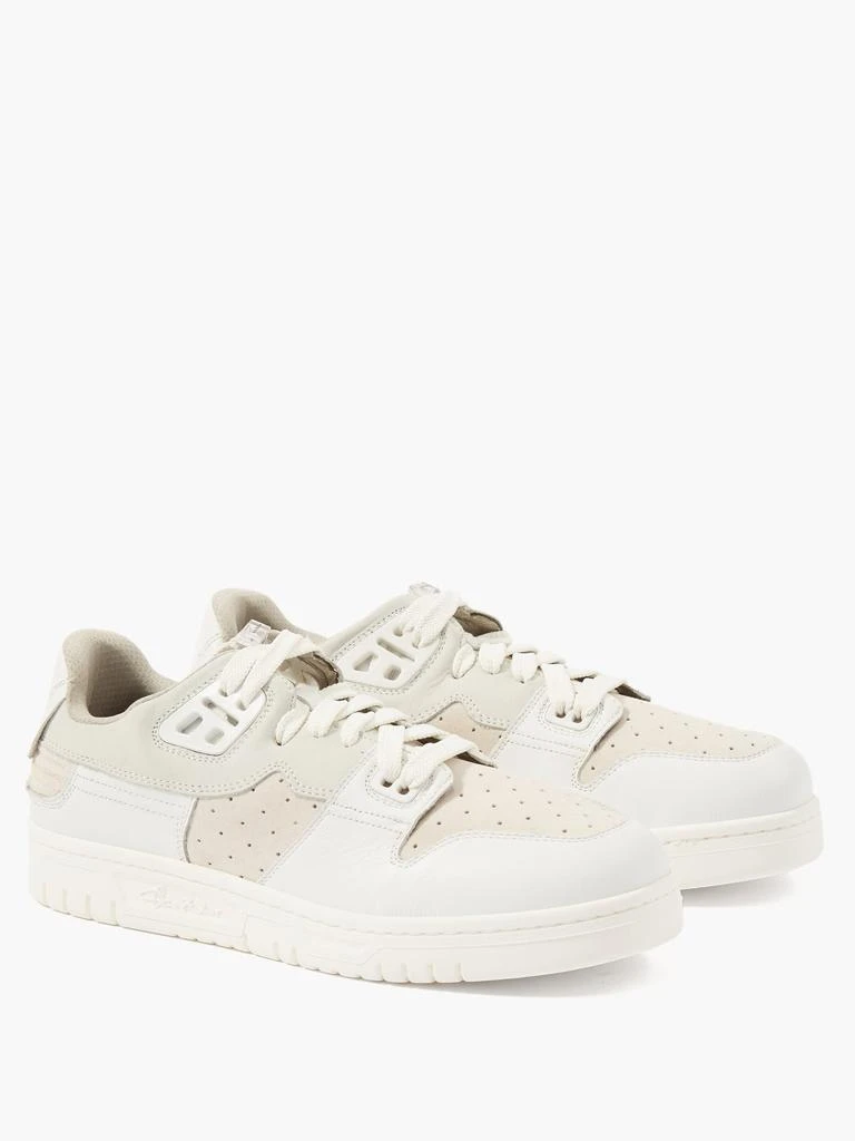 Panelled leather trainers 商品