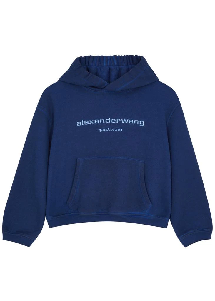 商品Alexander Wang|Logo hooded cotton sweatshirt,价格¥5173,第1张图片