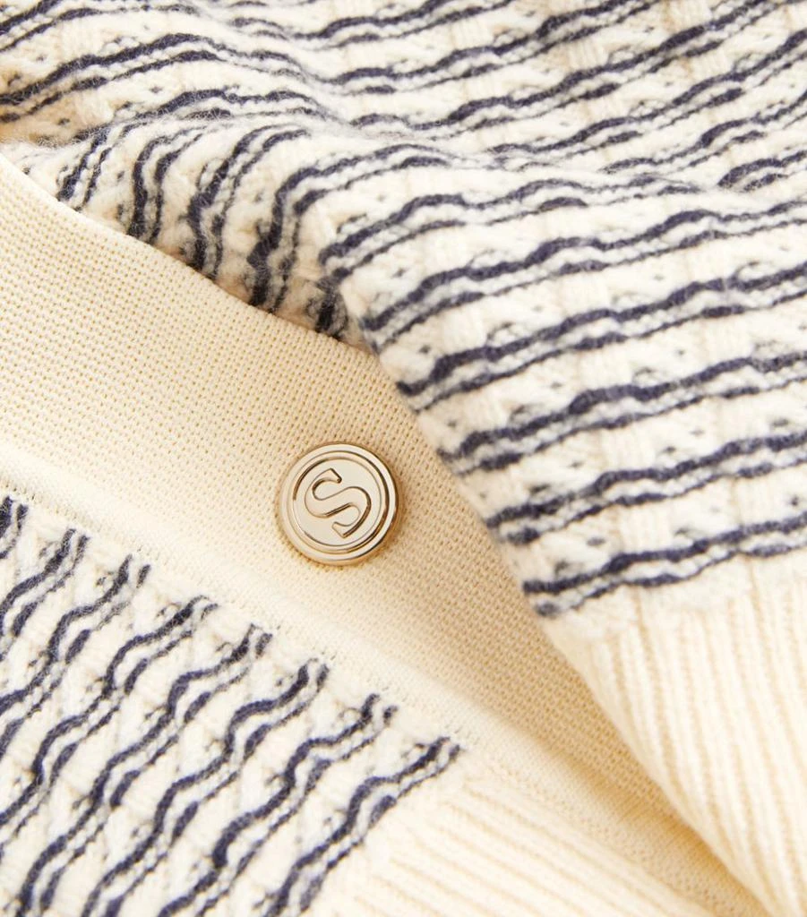 商品Sandro|Wool-Rich Striped Cardigan,价格¥2963,第5张图片详细描述