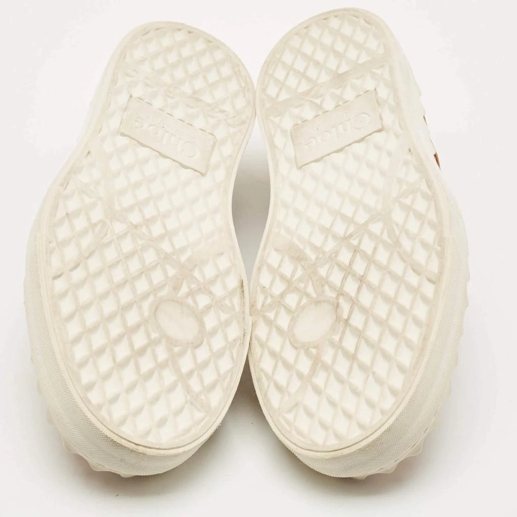 Chloe Brown Nubuck Leather Ivy Scallop Slip On Sneakers Size 40 商品