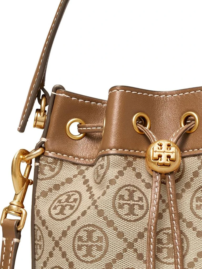 商品Tory Burch|Mini T Monogram Jacquard Bucket Bag,价格¥2815,第4张图片详细描述