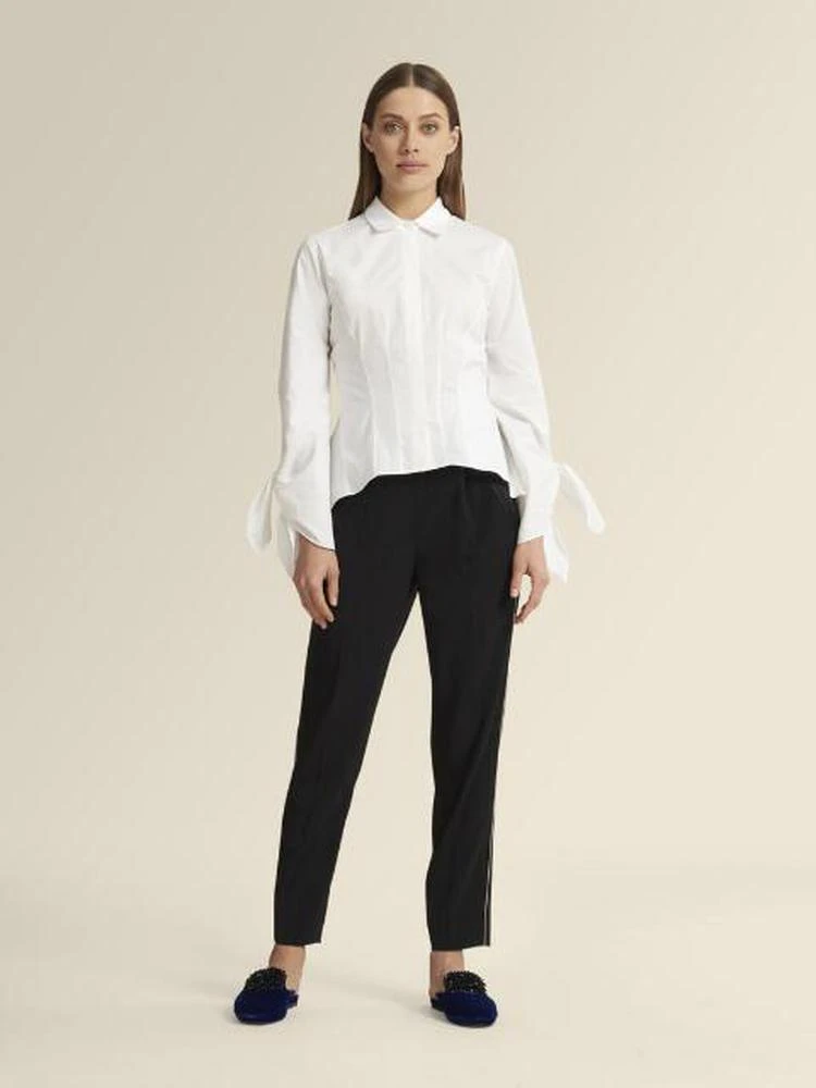 商品DKNY|Poplin Tie Cuff Shirt,价格¥369,第2张图片详细描述