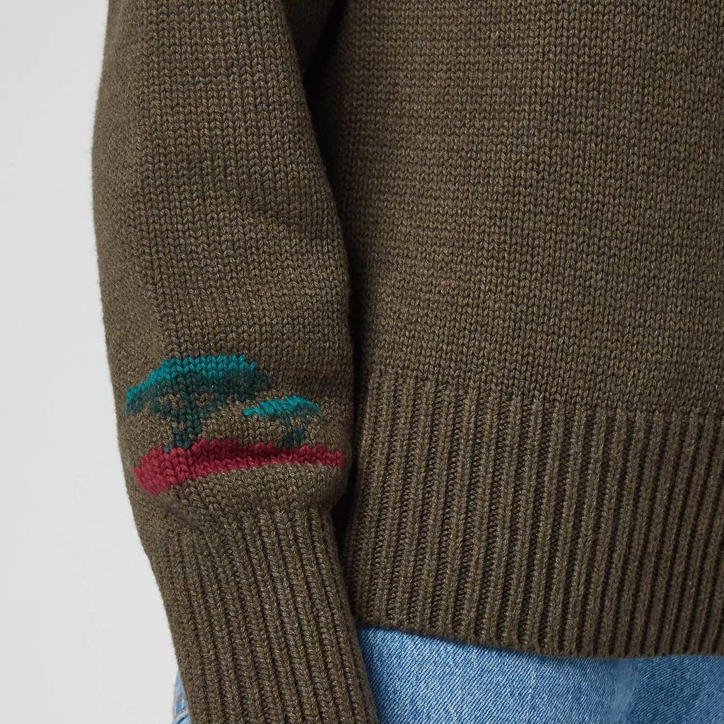 商品Ralph Lauren|Polo Ralph Lauren Women's Zebra Logo Jumper - Olive Multi,价格¥1184,第6张图片详细描述