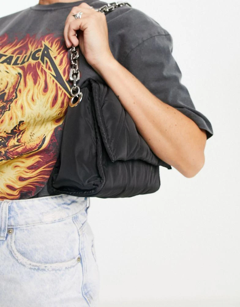 商品Topshop|Topshop Neve stitch chain shoulder bag,价格¥122,第2张图片详细描述