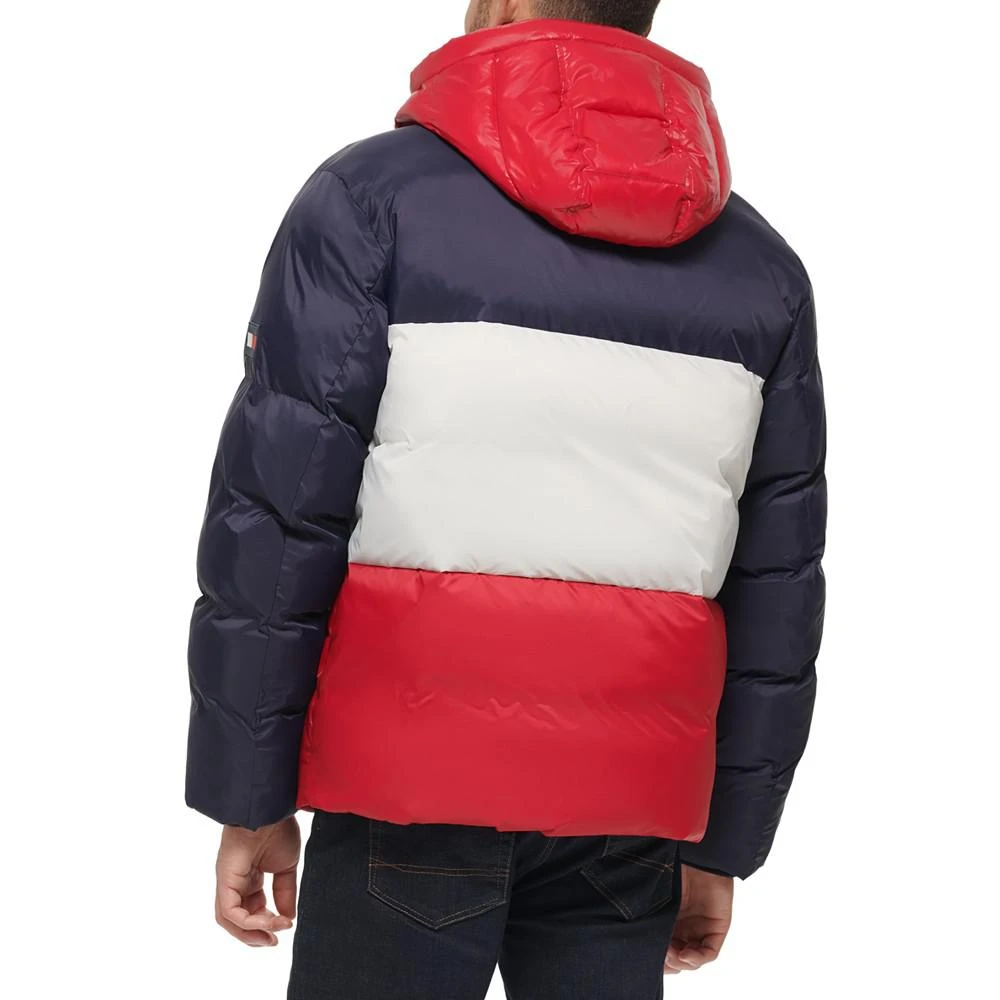 商品Tommy Hilfiger|Men's Colorblock Performance Hooded Puffer Jacket,价格¥1102,第2张图片详细描述