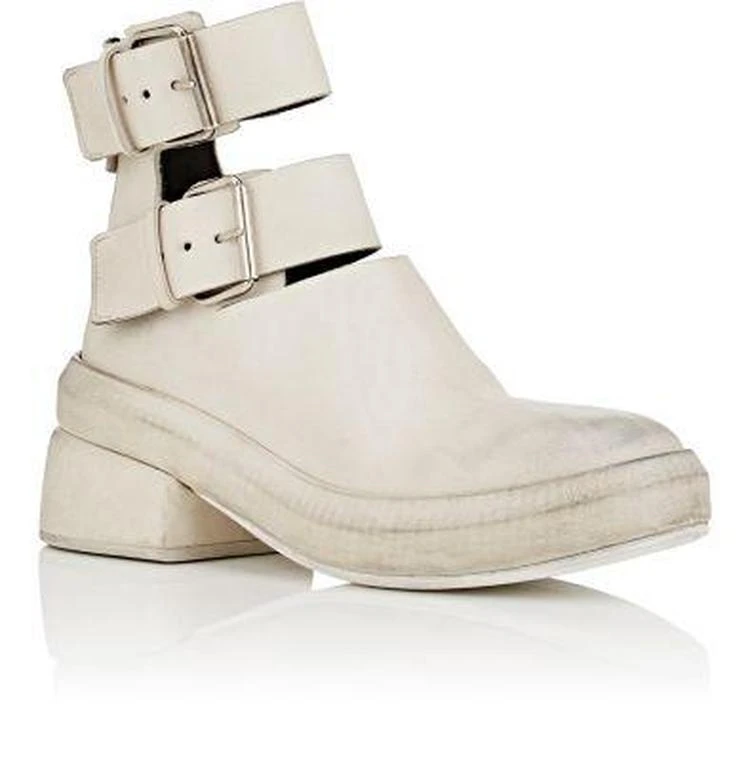 商品Marsèll|Double-Strap Distressed Leather Ankle Boots,价格¥3640,第2张图片详细描述