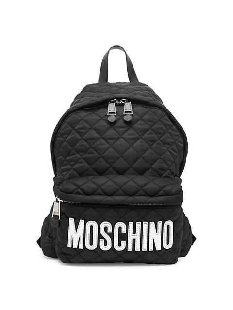 商品Moschino|Quilted Logo Backpack,价格¥5524,第1张图片