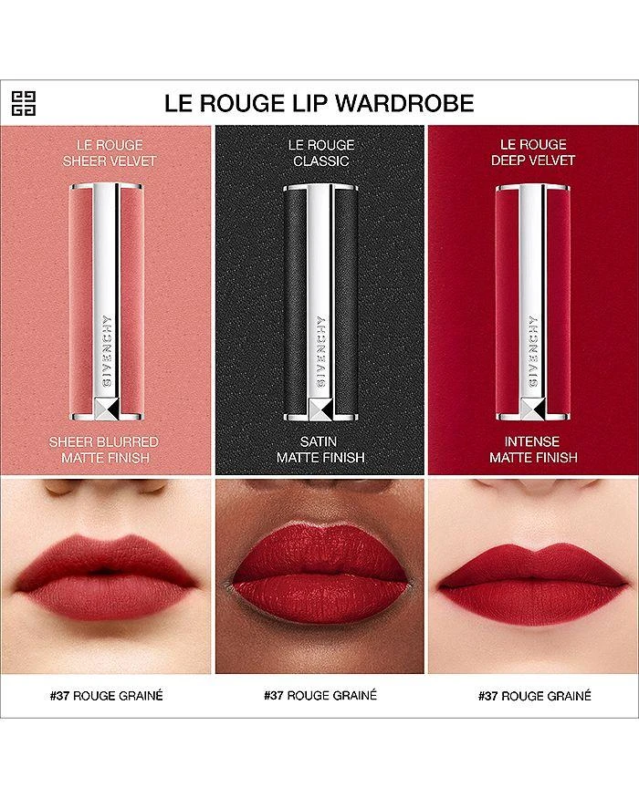 商品Givenchy|Le Rouge Sheer Velvet Matte Lipstick,价格¥327,第5张图片详细描述