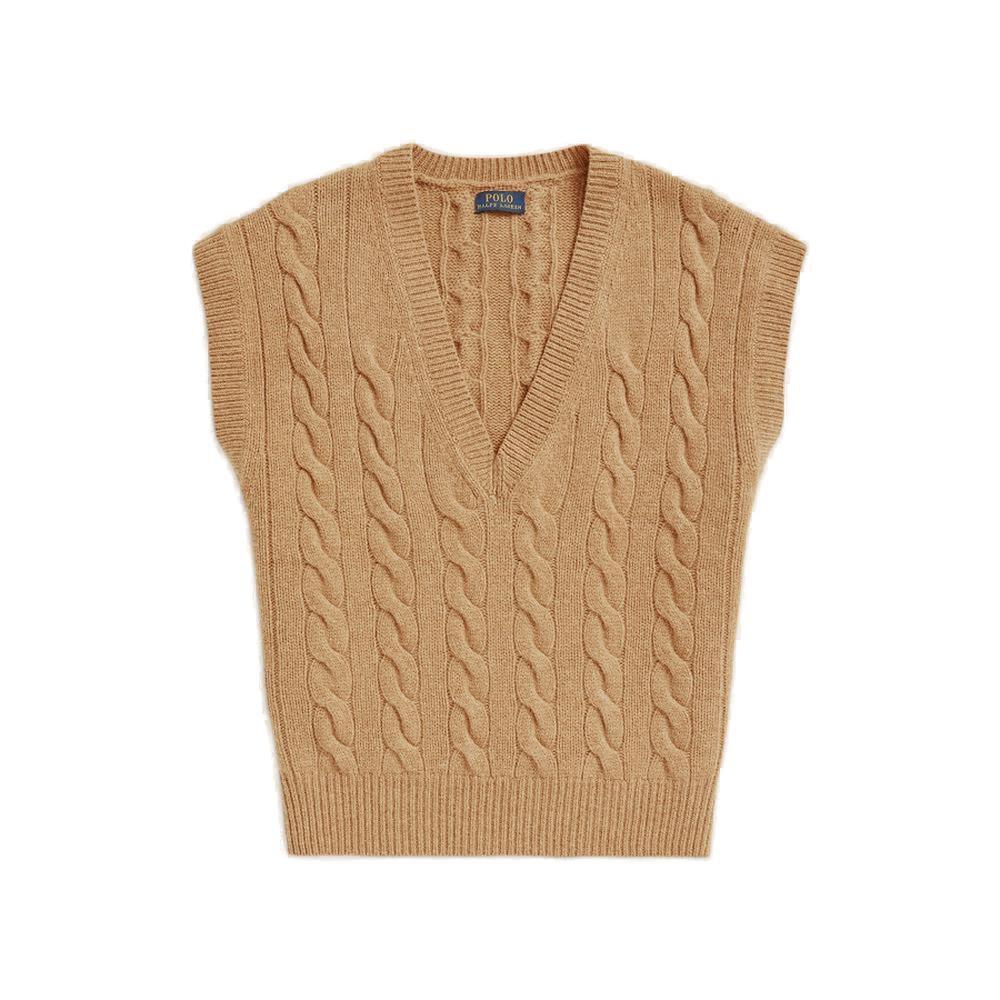 商品Ralph Lauren|Polo Ralph Lauren V-Neck Cable-Knit Vest,价格¥1408,第1张图片