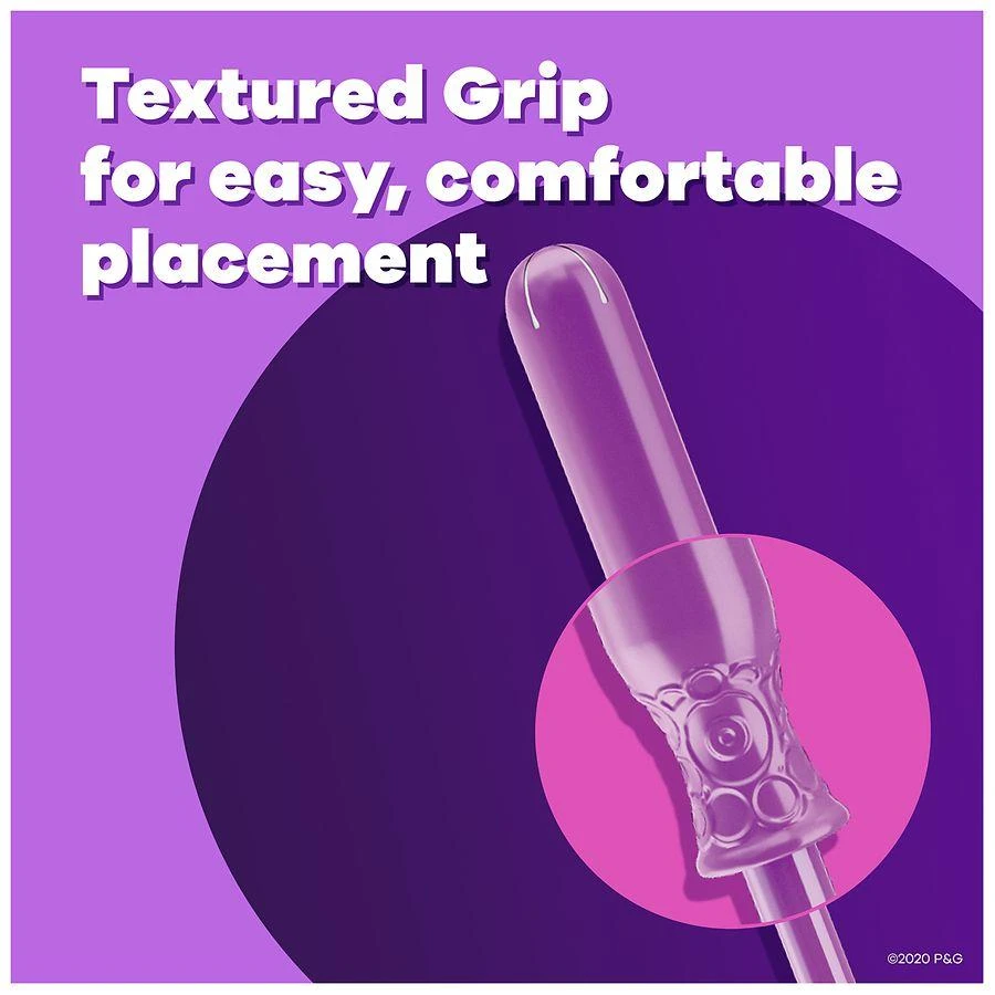 Tampons with BPA-Free Plastic Applicator and LeakGuard Braid No scent 商品