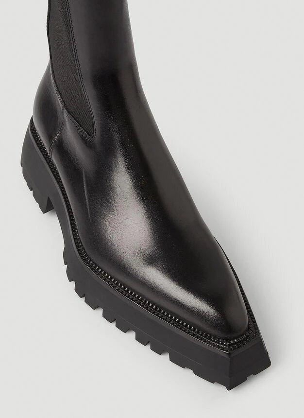 商品Alexander Wang|Presley Mid Heel Boots in Black,价格¥3657,第5张图片详细描述