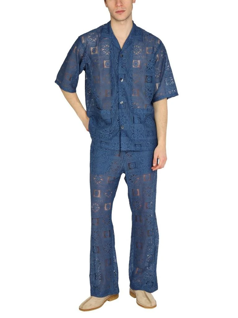 商品Needles|Needles Lace Detailed Drawstring Cropped Trousers,价格¥1273,第4张图片详细描述